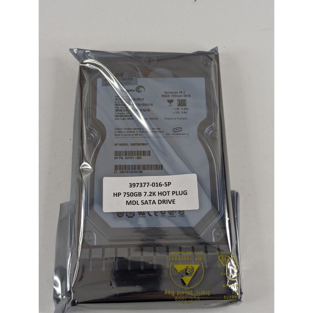 SEAGATE GB0750C8047 HP 750-GB 1.5G 7.2K 3.5 BARRACUDA ES.2 750GB‎ 7200RPM SATA